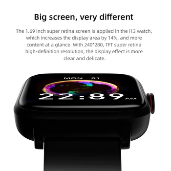 Смарт Дамски Часовници С Пълен Сензорен Екран Спортни Водоустойчив наблюдение на сърдечната честота, Фитнес Тракер, Bluetooth Предизвикателство Смарт Часовници за Мъже За Android и iOS Изображение 1