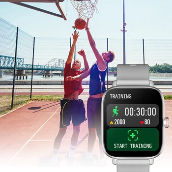 Смарт Дамски Часовници С Пълен Сензорен Екран Спортни Водоустойчив наблюдение на сърдечната честота, Фитнес Тракер, Bluetooth Предизвикателство Смарт Часовници за Мъже За Android и iOS Изображение 5