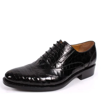 Tianxin внос крокодил Британската обувки от крокодилска кожа ръчно Мъжки обувки модерен бизнес мъжки официалната дишащи обувки Мъжки обувки