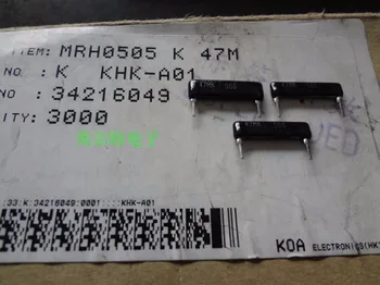 Оригинален нов високо напрежение высокоомный резистор 47M 47megabit MRH0505 K 47MK размер от 13 мм (индуктор) Изображение 0