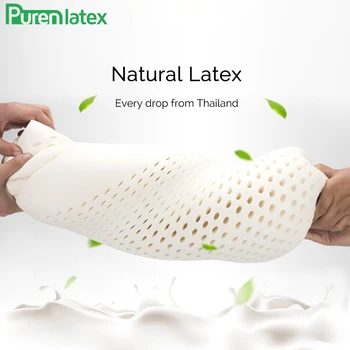 PurenLatex Тайланд Натурална Латексова Възглавница За Стол Студентски Подложка За Стол Набедренная Ортопедична Възглавница Постелки За Защита От Натиска На Опашната Кост