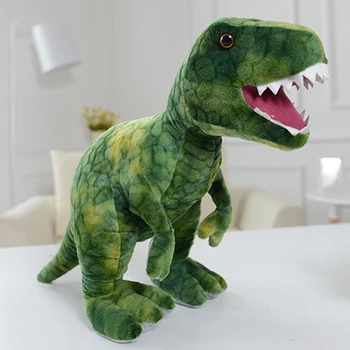 карикатура тиранозавър рекс Rex 60 см играчка плюшен динозавър кукла възглавница, подарък за рожден ден x016 Изображение 0